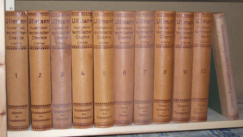 Ullmann, Enzyklopädie der technischen Chemie Band 1-10 + Sachverzeichnis