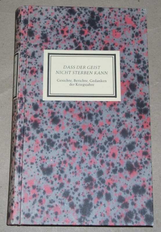 Hotz, Dass der Geist nicht sterben kann