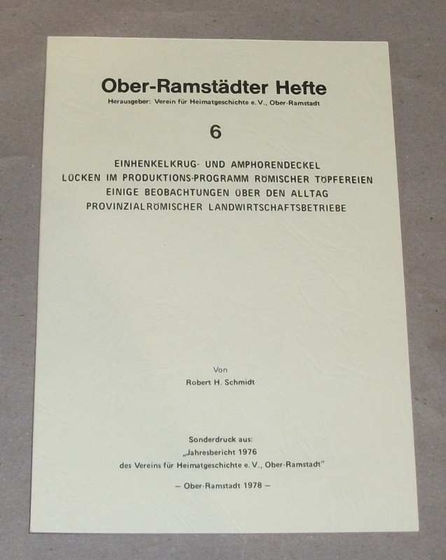 Schmidt, Einhenkelkrug- und Amphorendeckel.