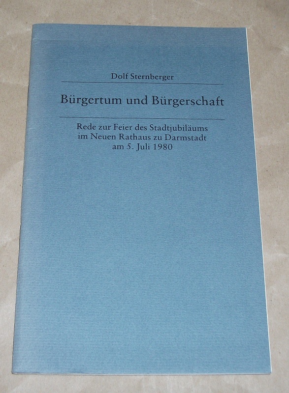 Sternberger, Bürgertum und Bürgerschaft