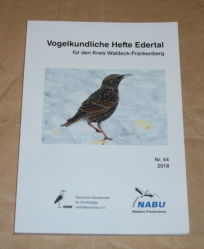 Vogelkundliche Hefte Edertal für den Kreis Waldeck-Frankenberg Nr. 44 2018.
