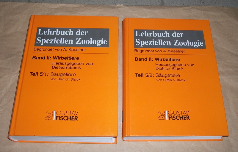Starck, Lehrbuch der speziellen Zoologie. Bd. 2: Säugetiere Teil 1 + 2.