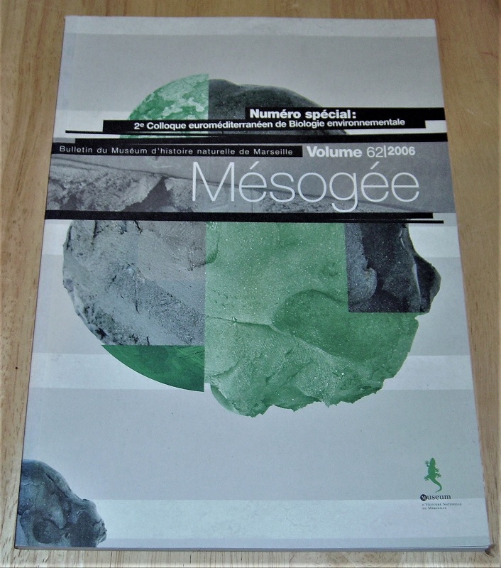 Muséum d'Histoire Naturelle de Marseille: Mésogée Vol. 62 / 2006.