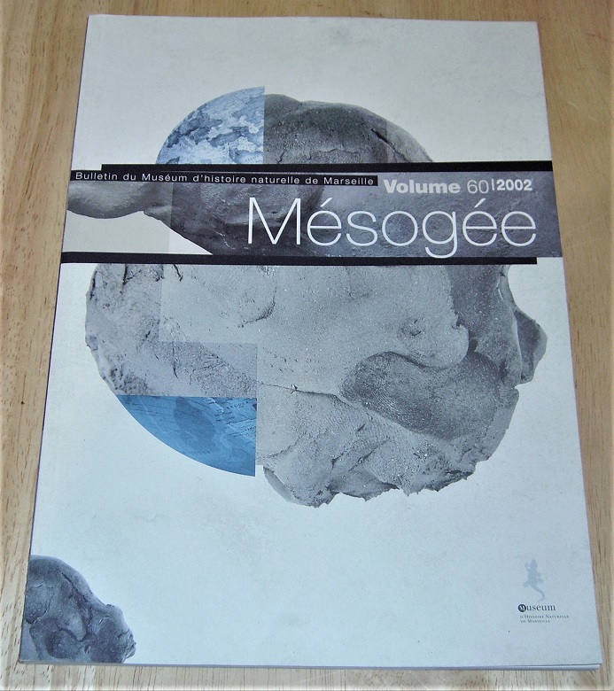 Muséum d'Histoire Naturelle de Marseille: Mésogée Vol. 60 / 2002.