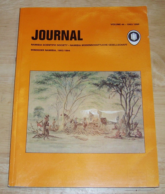 Southwest Africa Scientific Society: Journal. Band 4 1993 / 1994.