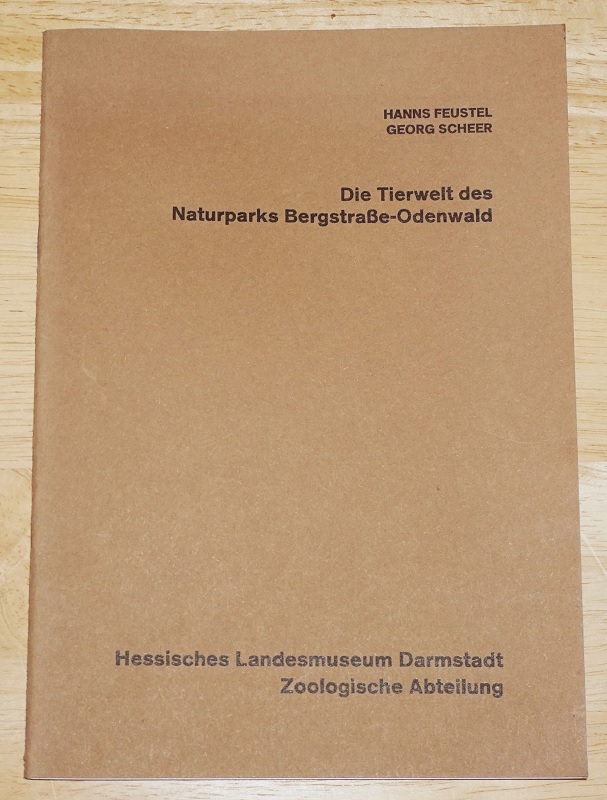 Feustel, Die Tierwelt des Naturparks Bergstraße-Odenwald.