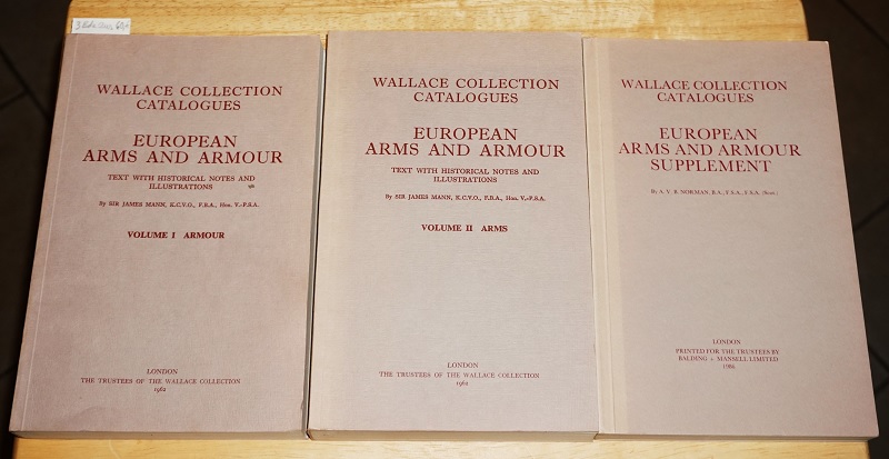 Mann, European Arms and armour. Volume I + II Supplement (komplett).