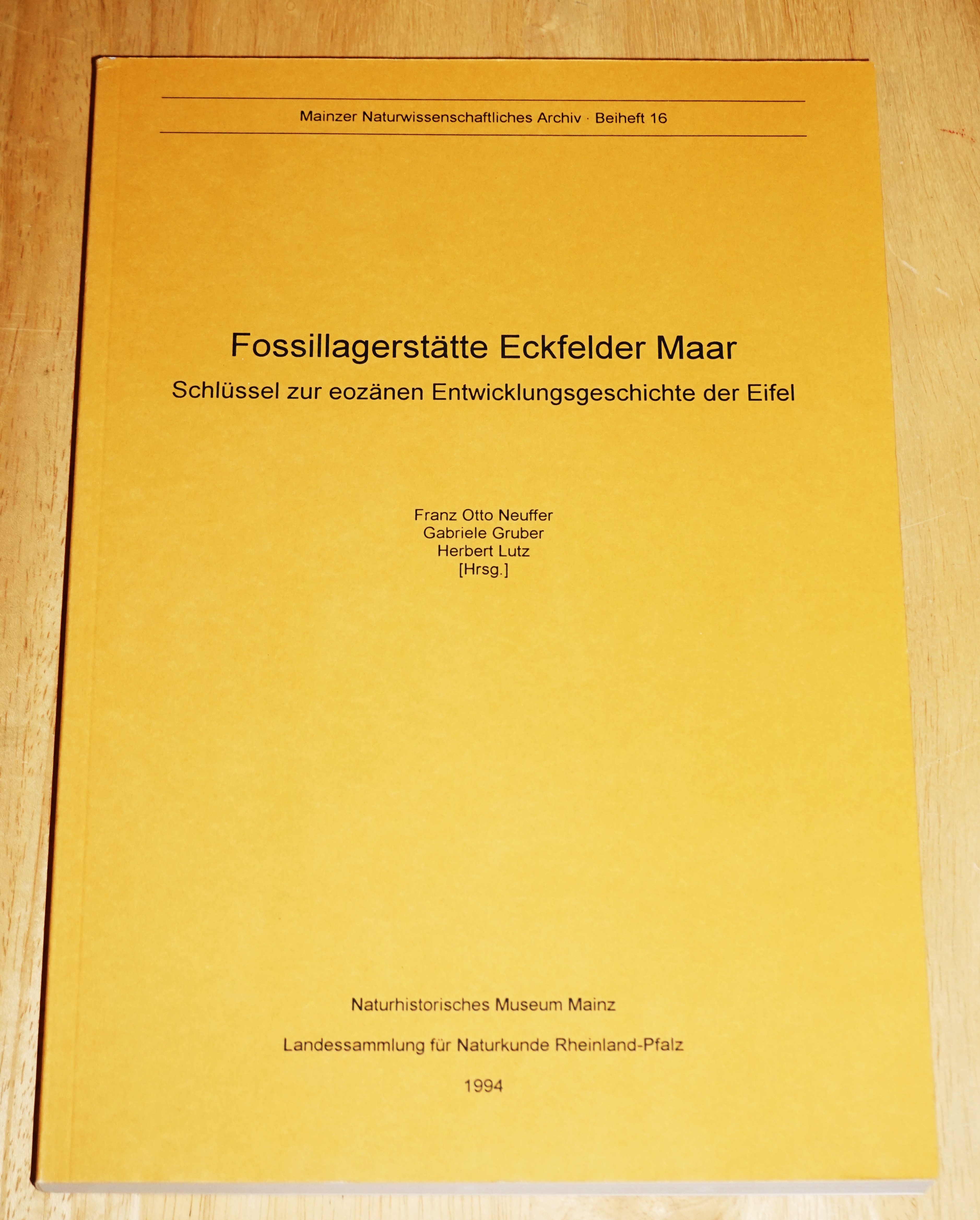 Neuffer, Fossillagerstätte Eckfelder Maar.
