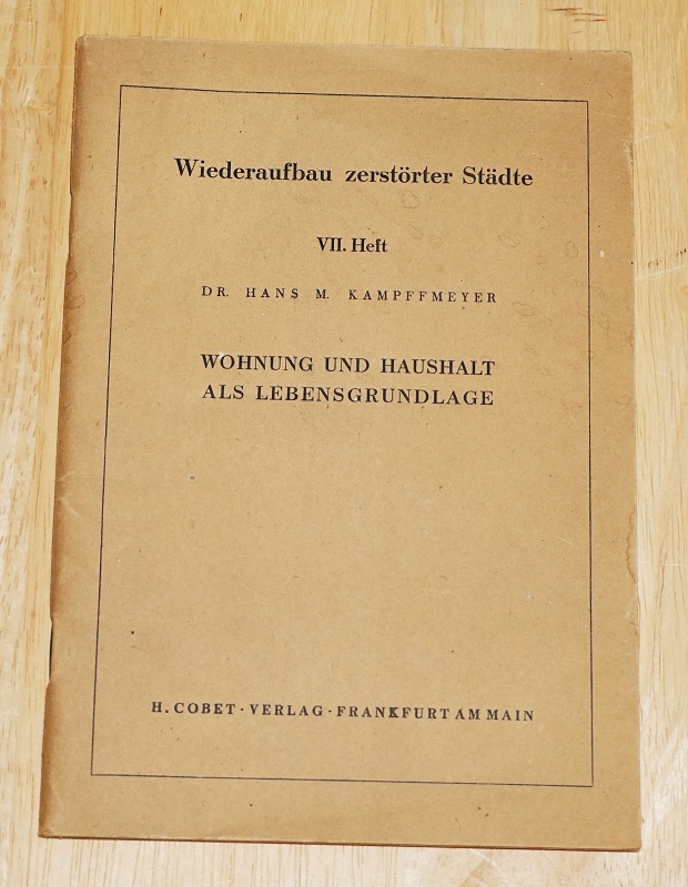 Kampffmeyer, Wohnung und Haushalt als Lebensgrundlage.