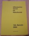 Offenbacher Verein für Naturkunde (Hrsg.): 104. Bericht des Offenbacher Vereins für Naturkunde.