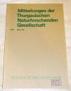 Mitteilungen der Thurgauischen Naturforschenden Gesellschaft Band 49.