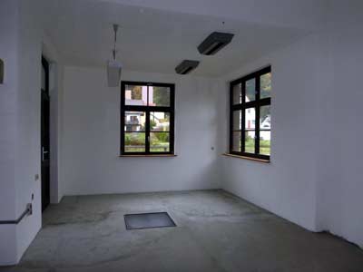 Dienstraum nach Bodensanierung