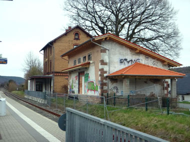 Mausohr-Bahnhof im April (D. Diehl)