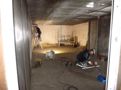 Die Fledermausvoliere entsteht (D. Diehl)