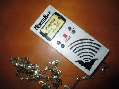 Tonbox f�r Mausohr-Bahnhof. D. Diehl