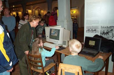 Kinder lernen am Computer �ber Flederm�use